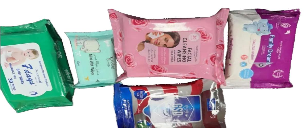 5 to 30 pcs per pack wet wipe